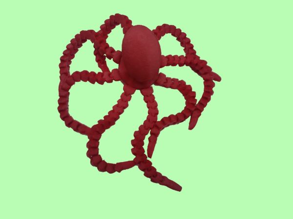 Рухома іграшка - Восьминіг червоний