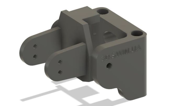 Механізм повороту відеокамер DJI O3 з цифровим сервоприводом EMAX ES08MDII для 10 дюймових FPV дронів