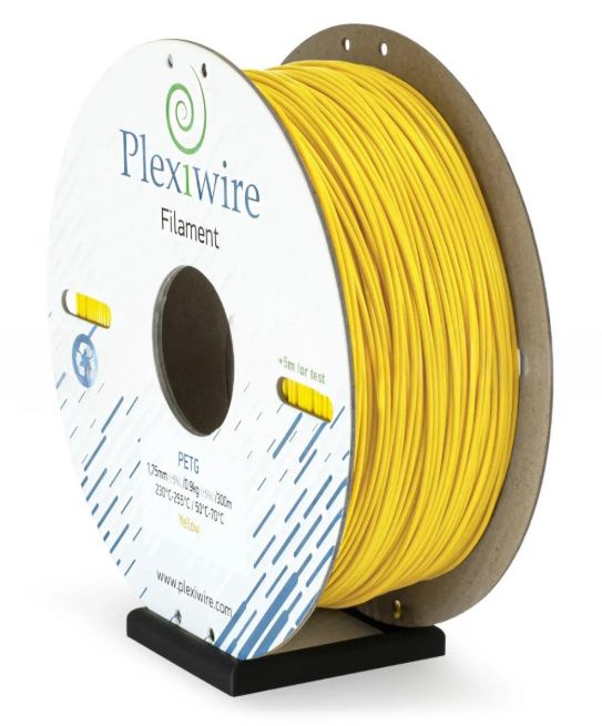 PETG пластик для 3D принтера жовтий 400м / 1,2кг / 1,75мм
