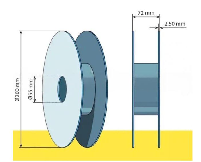 PETG пластик для 3D принтера чорний 100м / 0,3кг / 1,75мм